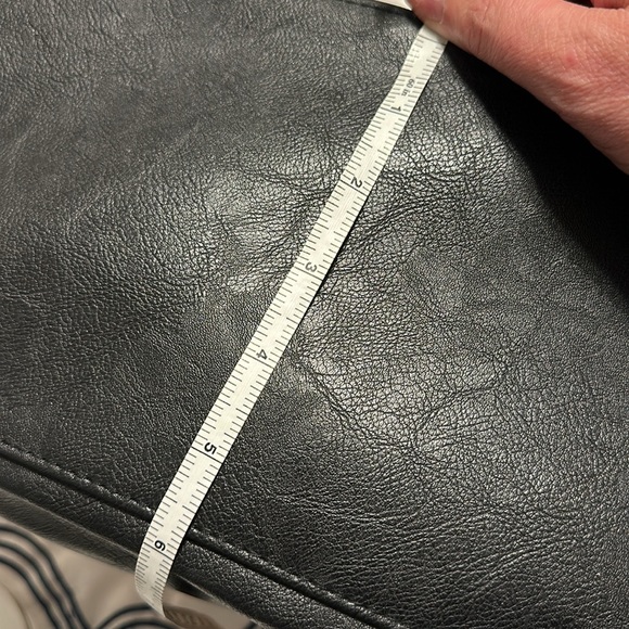 Marley monogrammed KJJ buffalo plaid tote bag with makeup bag inside. - Picture 8 of 8